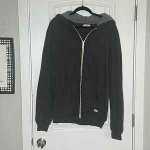 Marine Layer Charcoal Zip-Up Sweater Size XL